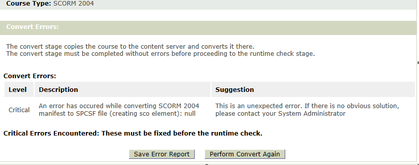 An error has occurred while converting SCORM 2004